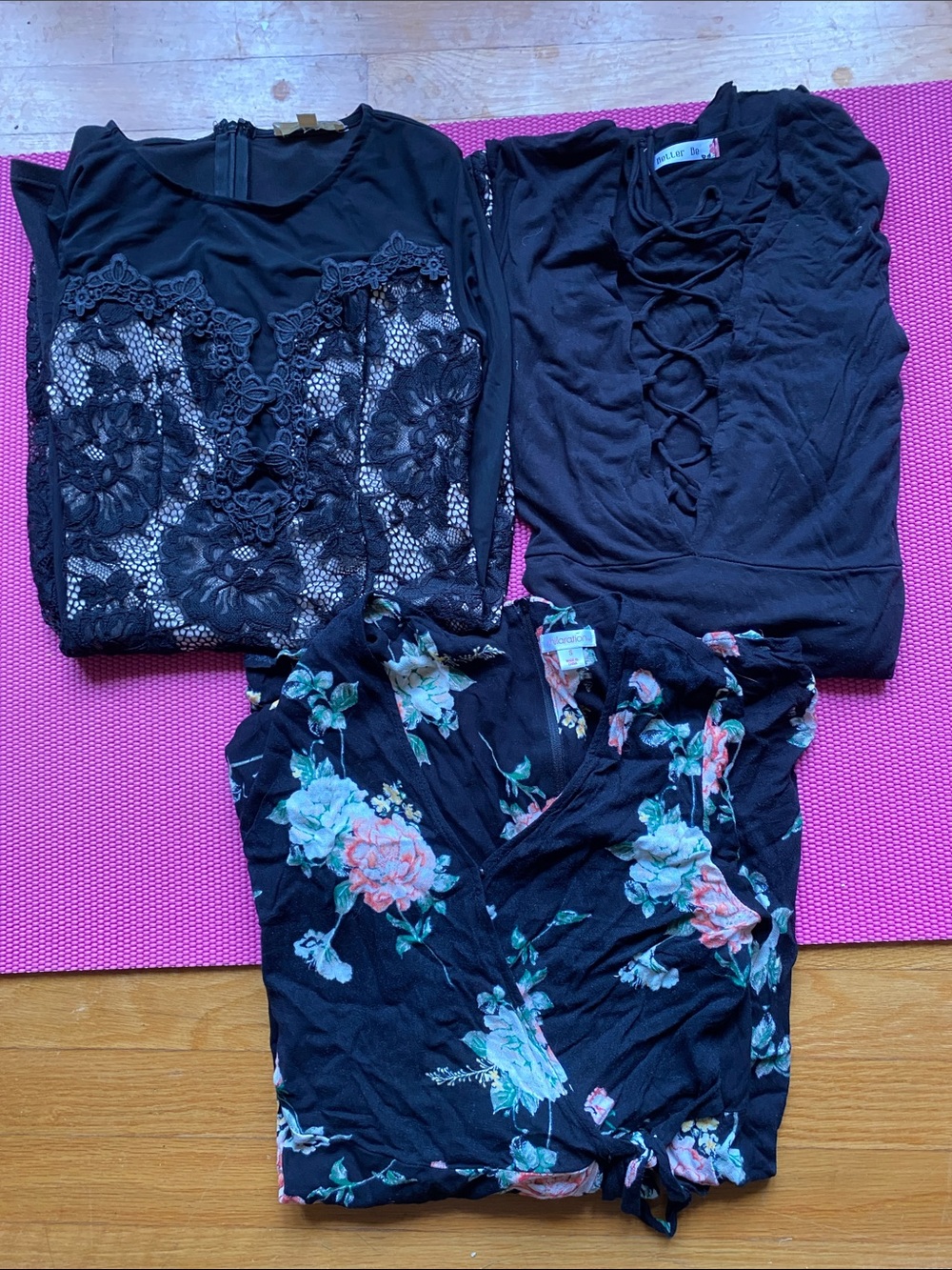 Whimsigoth Dark Romantic Mystery Style Box Dress Lot Size S- 3 Pack